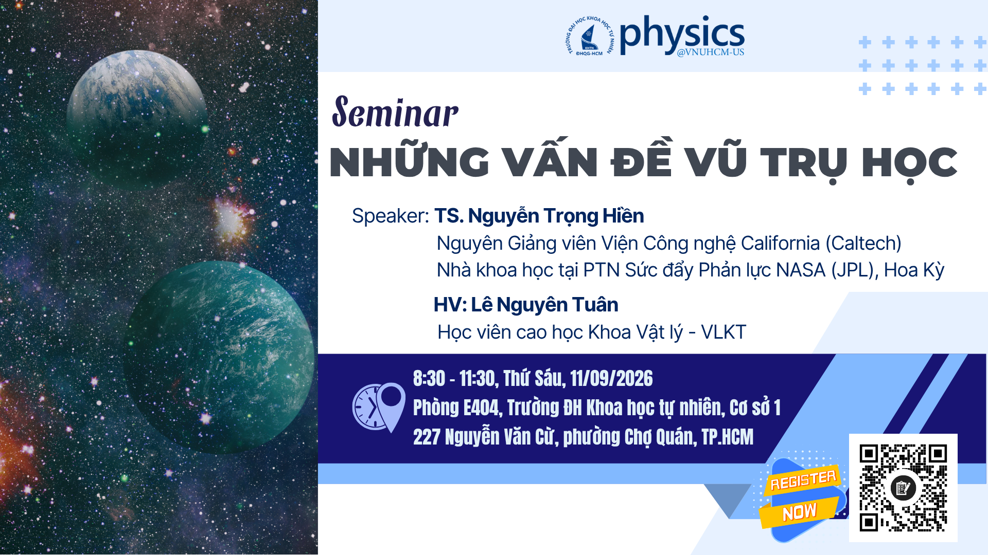 Seminar: Những vấn đề vũ trụ học