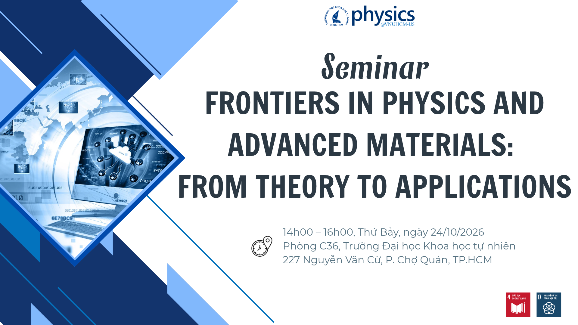 Seminar “Frontiers in Physics and Advanced Materials: From Theory to Applications”