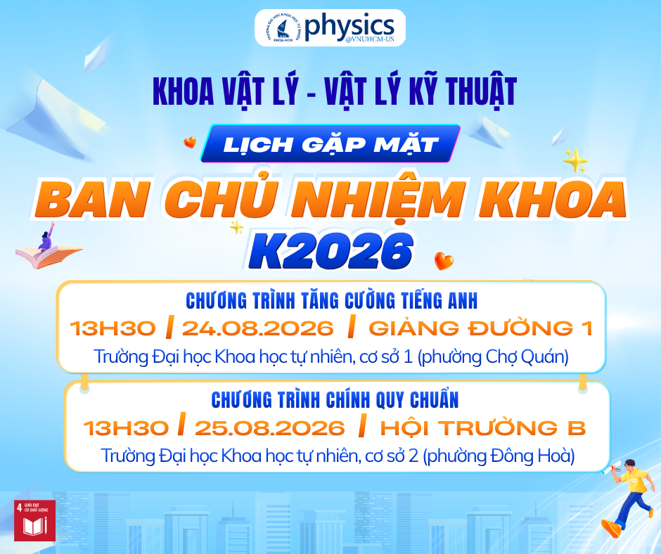 Lịch gặp mặt BCN Khoa Khóa 2026