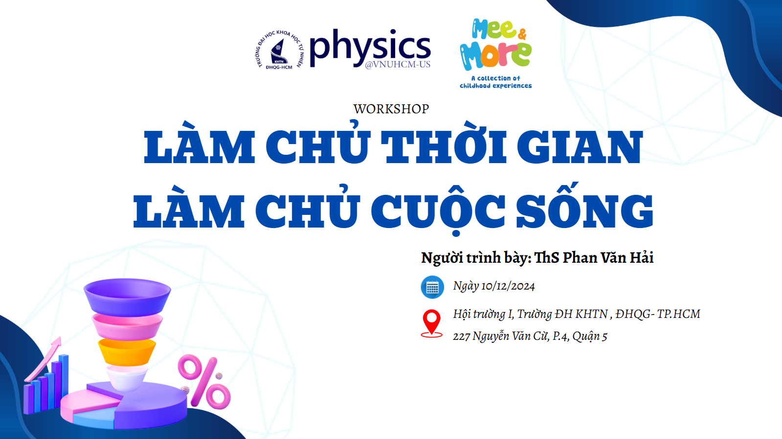 SINH VIÊN KHOA VẬT LÝ - VẬT LÝ KỸ THUẬT LÀM CHỦ THỜI GIAN, LÀM CHỦ CUỘC SỐNG VỚI MÔ HÌNH FOCUS FUNNEL