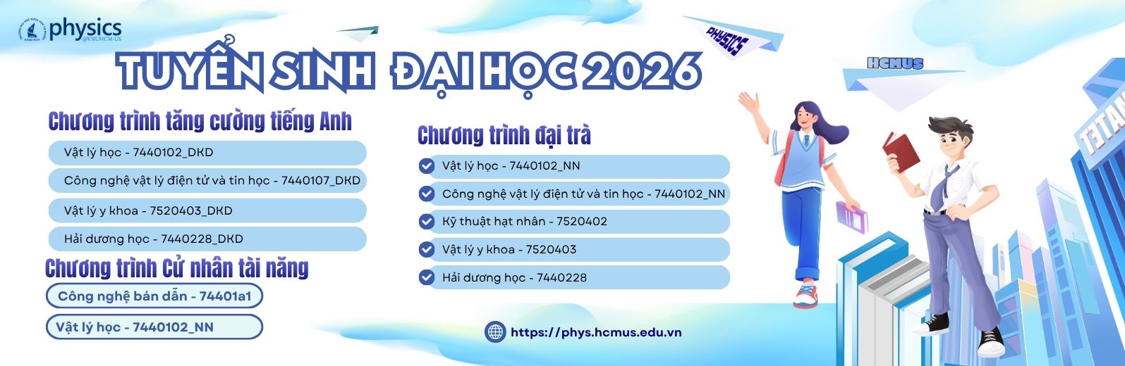 TUYỂN SINH ĐẠI HỌC 2026