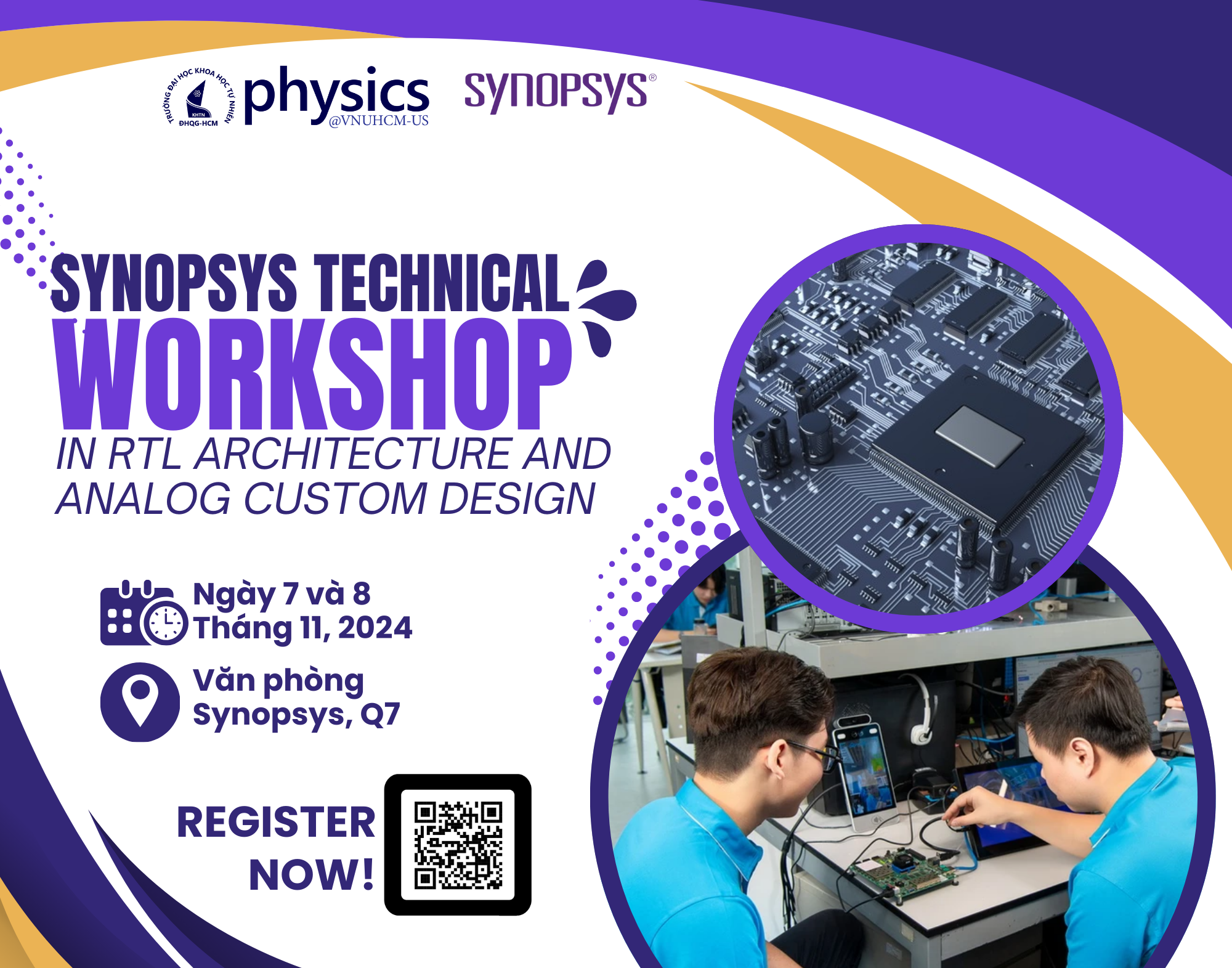 SYNOPSYS TECHNICAL WORKSHOP IN RTL ARCHITECTURE AND ANALOG CUSTOM DESIGN