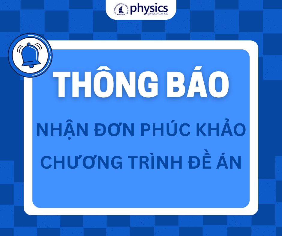 Thông báo nhận đơn phúc khảo các lớp chương trình đề án