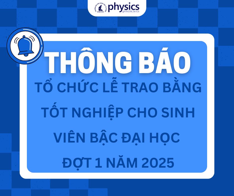 Thông báo tổ chức lễ trao bằng tốt nghiệp cho sinh viên bậc Đại học đợt 1 năm 2025