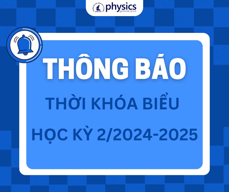 THÔNG BÁO THỜI KHÓA BIỂU HỌC KỲ II NĂM HỌC 2024-2025