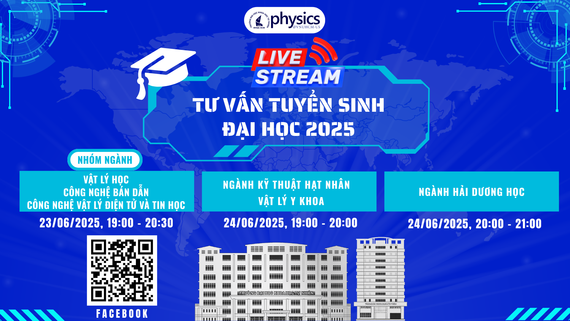 Thông báo livestream tư vấn tuyển sinh 2025