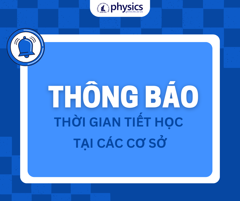 Thông báo thời gian tiết học tại các cơ sở
