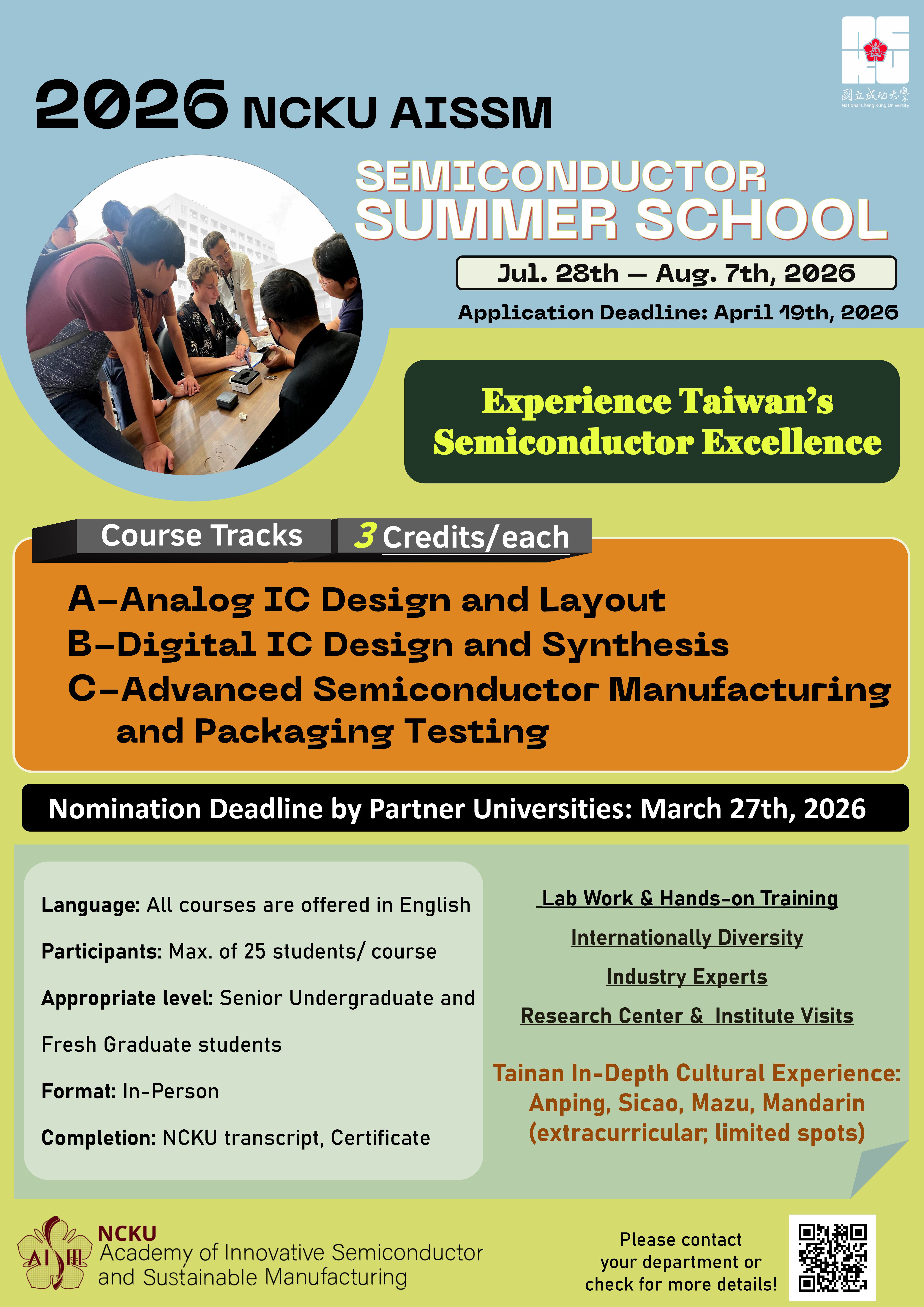 Chương trình hè quốc tế về bán dẫn năm 2026