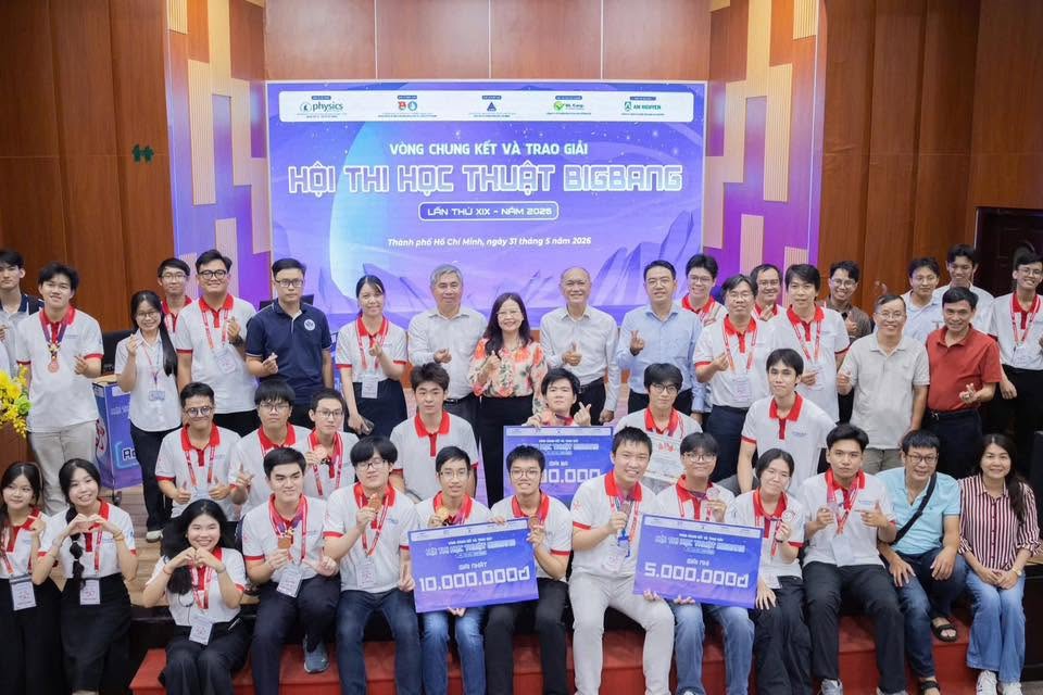 Vòng chung kết Hội thi học thuật Bigbang lần thứ XIX, năm 2026:  Khép lại hành trình chinh phục tri thức đầy cảm xúc