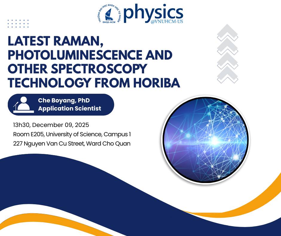 Thông báo mini talk “Latest Raman, Photoluminescence and Other Spectroscopy Technology from HORIBA”