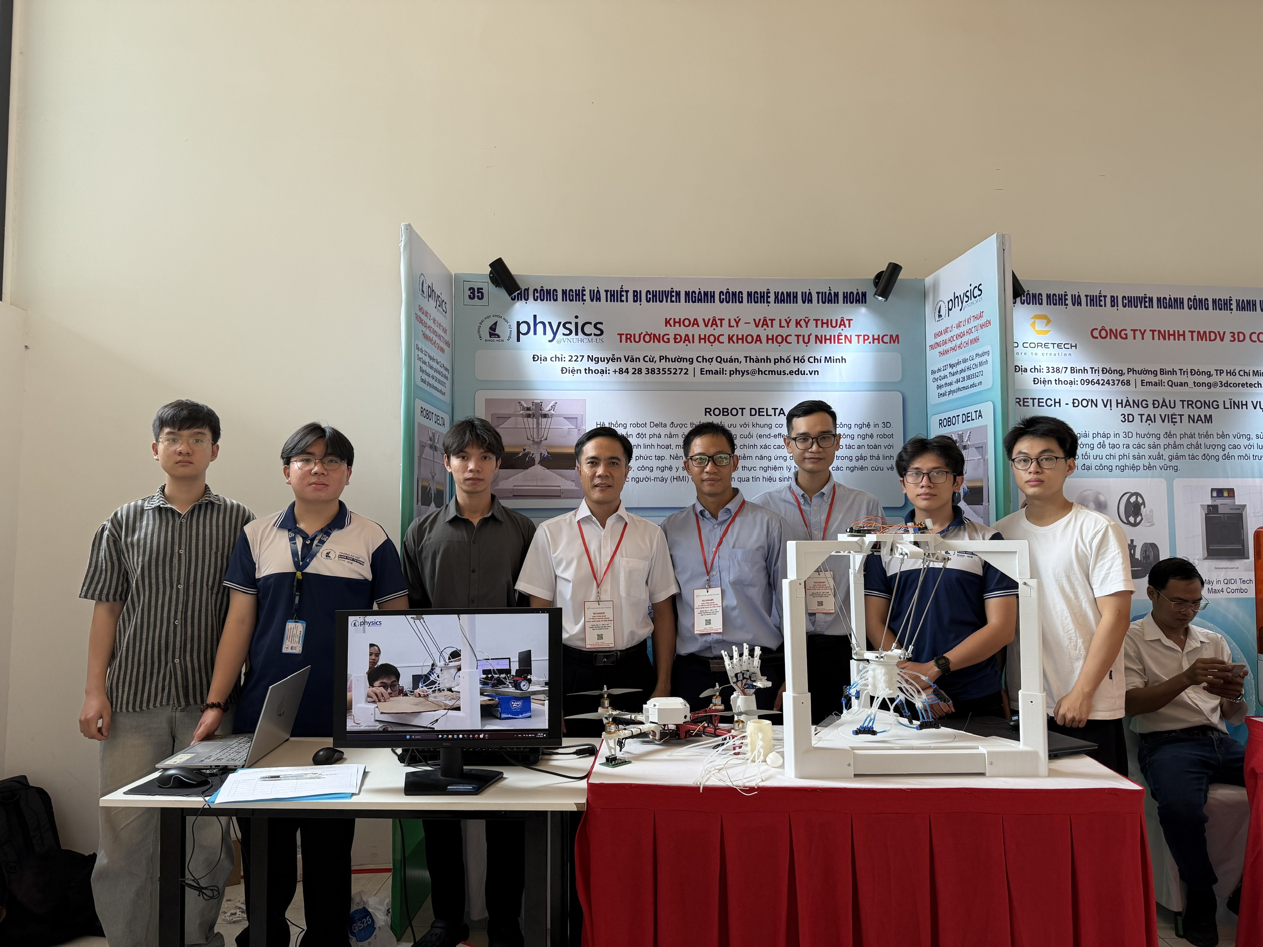 Dấu ấn công nghệ của Khoa Vật lý – Vật lý kỹ thuật tại Techmart 2026