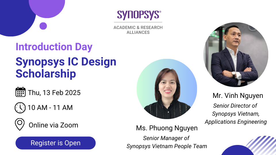 Chương trình Học bổng Synopsys IC Design Scholarship 2025