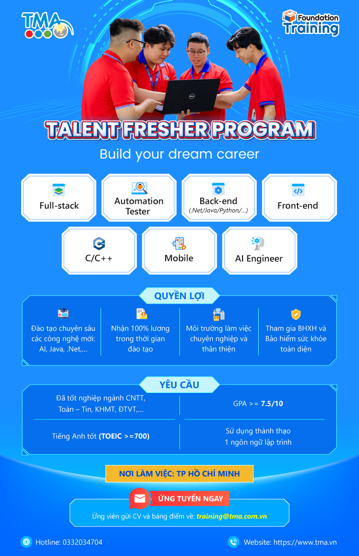 Chương trình Talent Fresher Program 2025