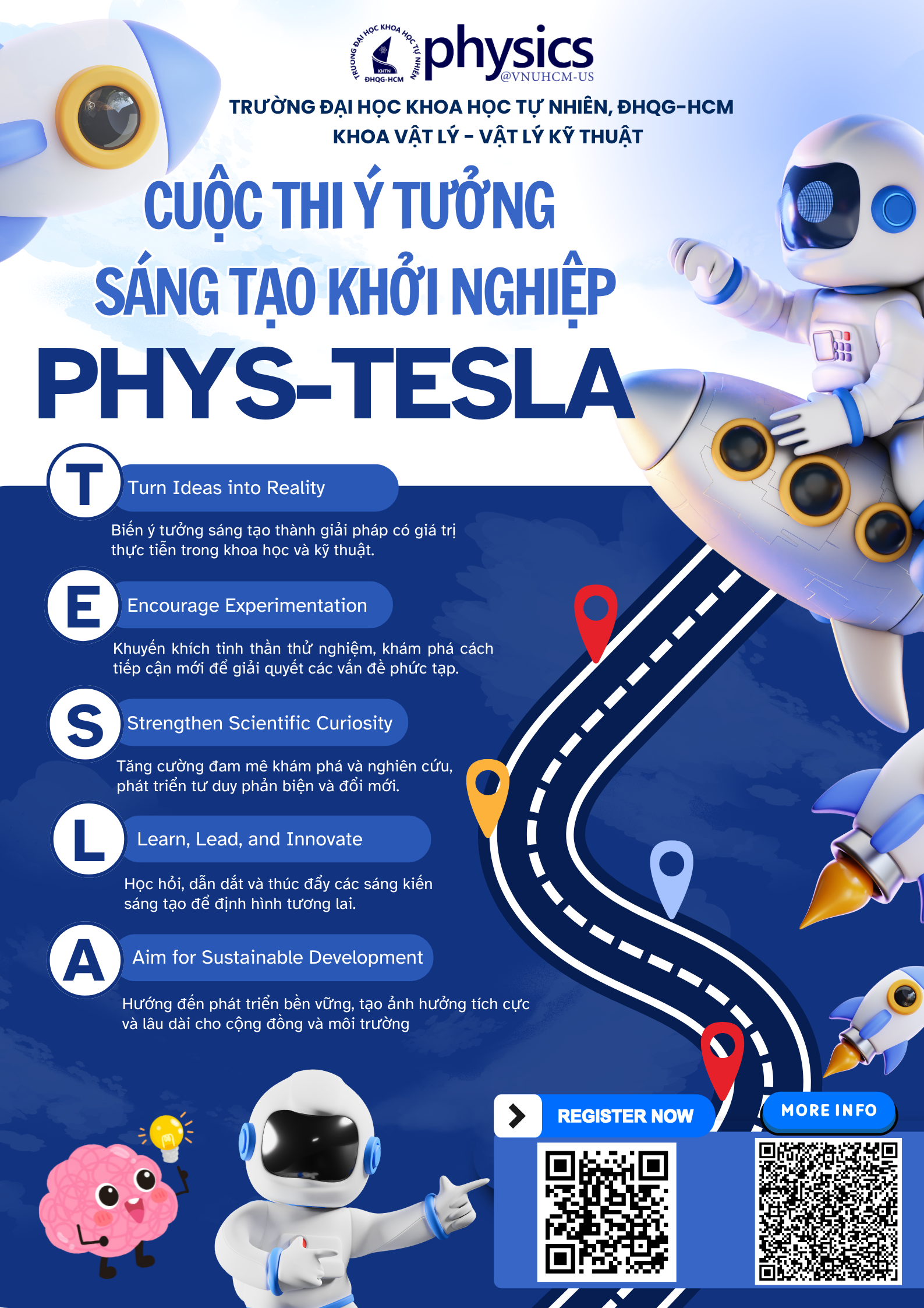 [PHYS-TESLA 2025] – CUỘC THI Ý TƯỞNG SÁNG TẠO & KHỞI NGHIỆP