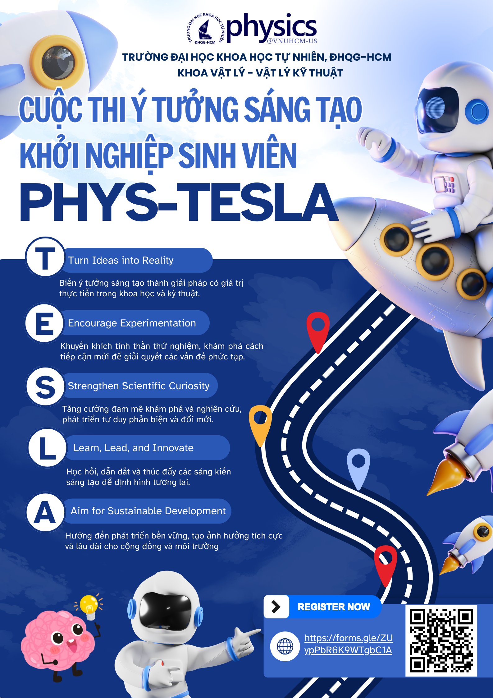 [PHYS-TESLA 2025] – CUỘC THI Ý TƯỞNG SÁNG TẠO & KHỞI NGHIỆP DÀNH CHO SINH VIÊN