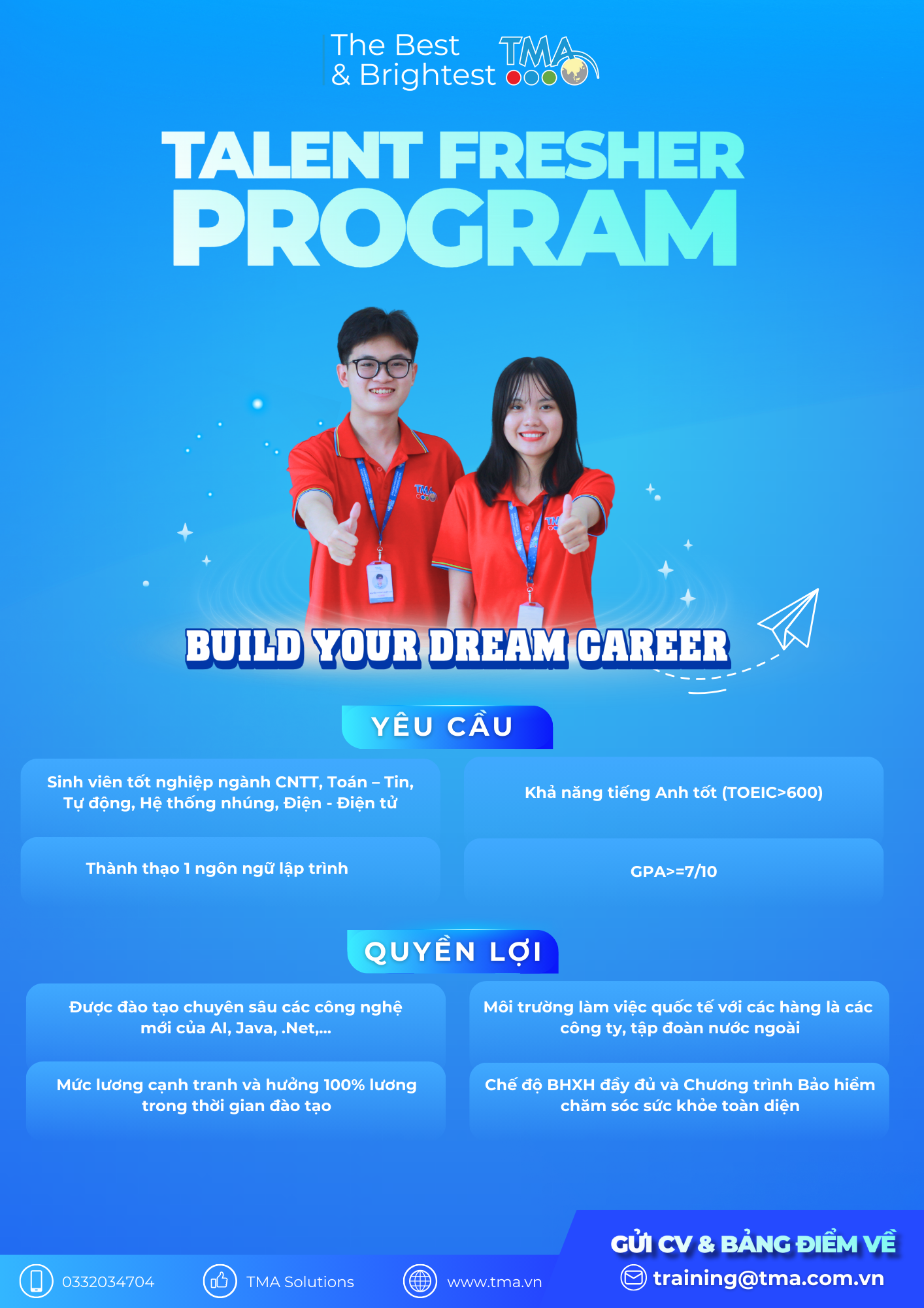 Chương trình Talent Fresher Program - Công ty TMA