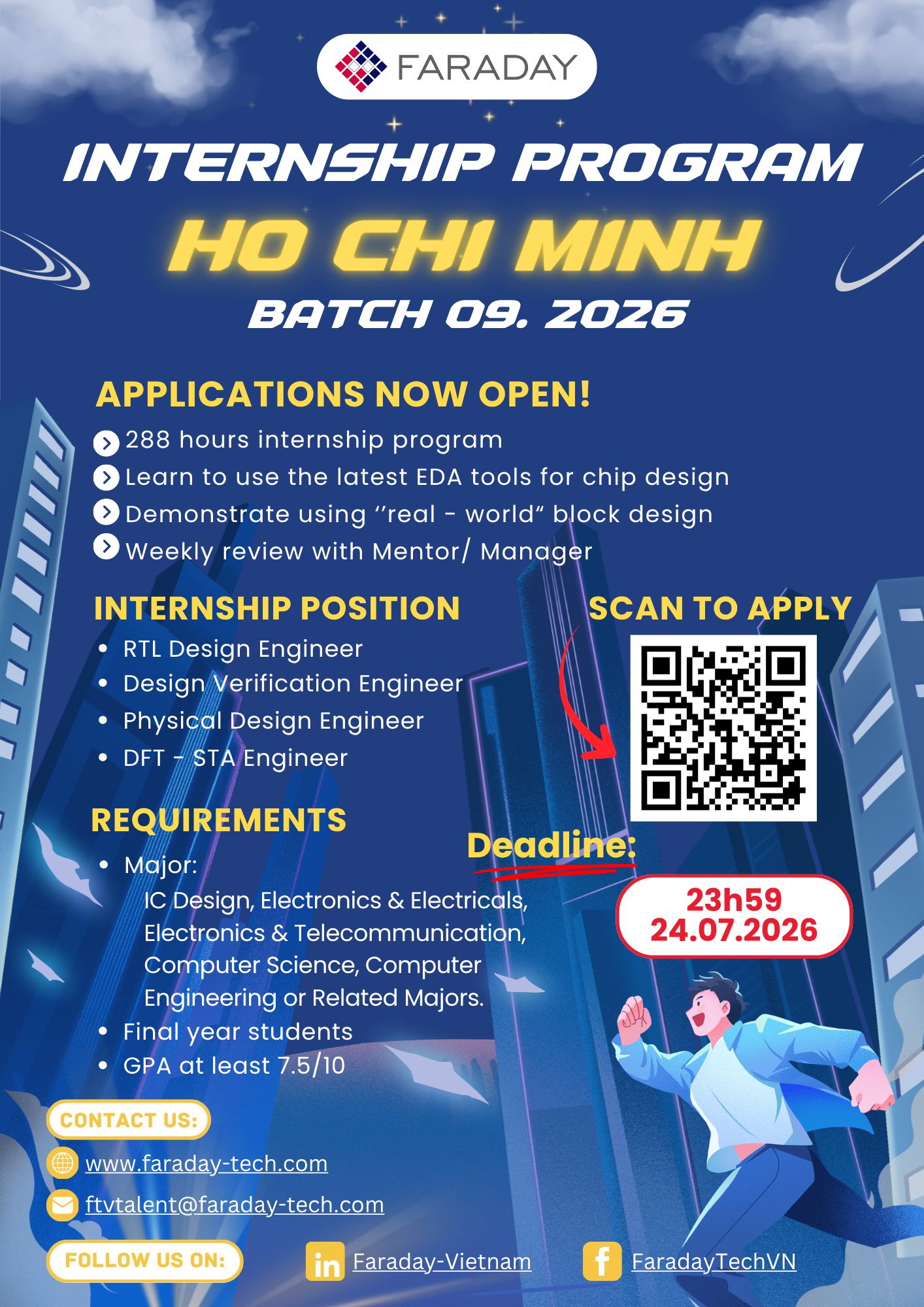 Thông báo tuyển thực tập sinh – Faraday Technology Vietnam